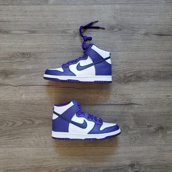 Nike Dunk High Midnight Navy Sneakers GS Size 6Y
